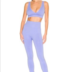 WeWoreWhat seamless leggings in powder blue - NWT